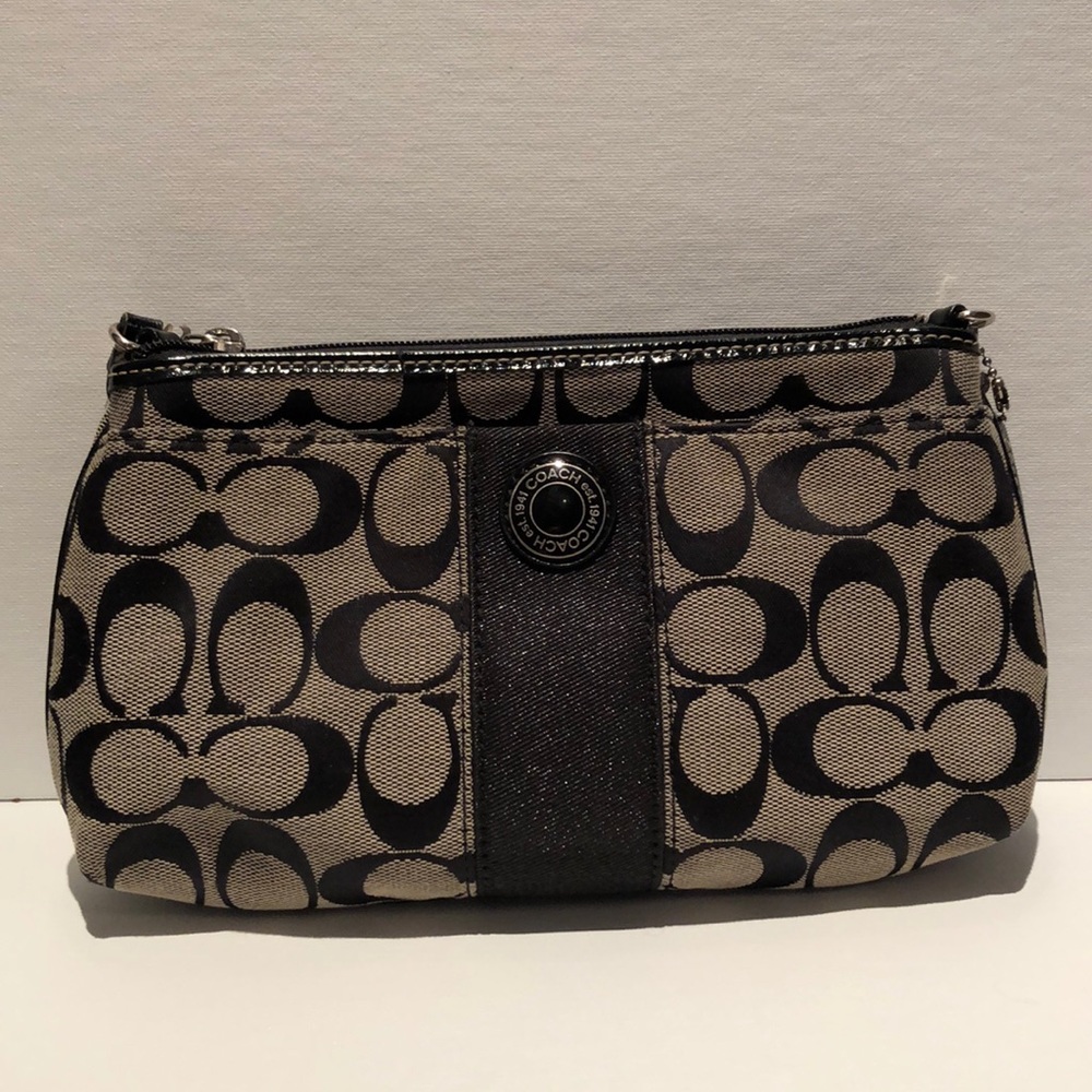 Small Black Coach Wristlet